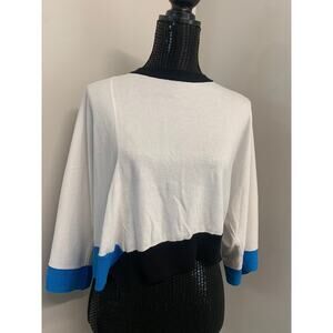 Planet Lauren G Blouse Long Sleeve White One Size Women's A98